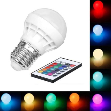 LED сијалица во 16 различни бои со далечинско