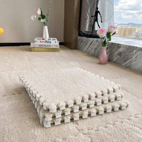 Меки квадратни подни подлоги (10 парчиња)