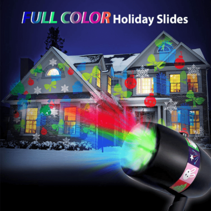 Празничен Slide show проектор со 12 слајдови