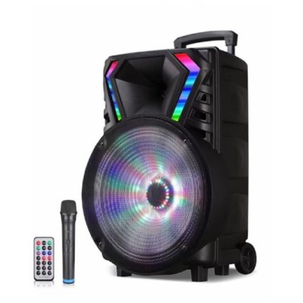 Караоке звучник 15inch" + 2 микрофона