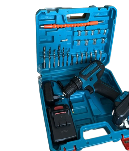 Батериска бушилица/шрафилица 12V со додатоци