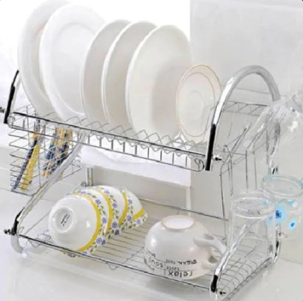 Метална цедилка за садови (2 нивоа)